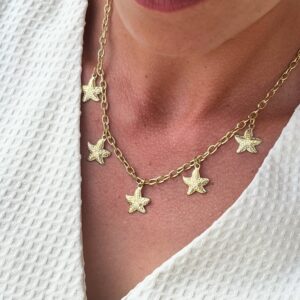 Collier pendentifs étoiles de mer