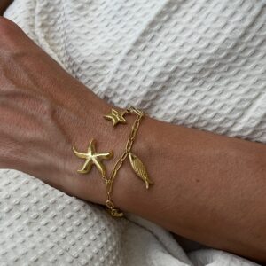 Bracelet pendentifs étoiles de mer