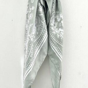 Foulard carré bandana vert